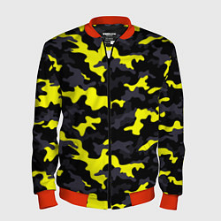 Бомбер мужской Black Camo, цвет: 3D-красный