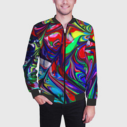 Бомбер мужской Vanguard color pattern Expression, цвет: 3D-черный — фото 2