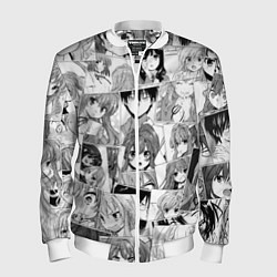 Бомбер мужской Toradora pattern, цвет: 3D-белый