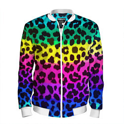 Мужской бомбер Leopard Pattern Neon