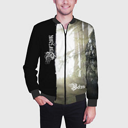 Бомбер мужской Burzum - Belus, цвет: 3D-черный — фото 2