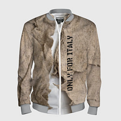 Бомбер мужской Только для Италии Мешковина Рваньё Only for Italy, цвет: 3D-меланж