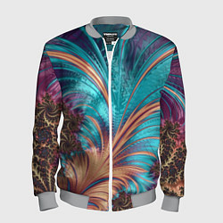 Бомбер мужской Floral composition Цветочная композиция, цвет: 3D-меланж