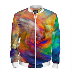 Мужской бомбер MULTICOLORED SWIRLS