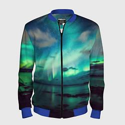 Бомбер мужской Aurora borealis, цвет: 3D-синий