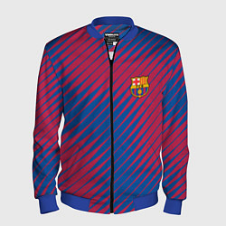 Бомбер мужской Fc barcelona барселона fc абстракция, цвет: 3D-синий