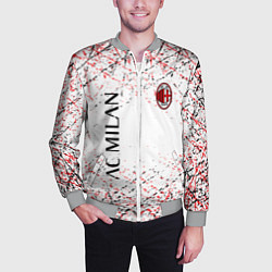 Бомбер мужской Ac milan logo, цвет: 3D-меланж — фото 2