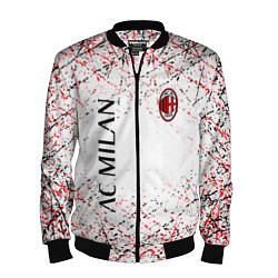 Бомбер мужской Ac milan logo, цвет: 3D-черный