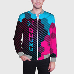Бомбер мужской Exeed Neon Gradient - FS, цвет: 3D-меланж — фото 2
