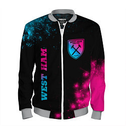 Бомбер мужской West Ham Neon Gradient, цвет: 3D-меланж