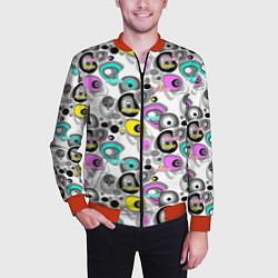 Бомбер мужской Sport and fitness, цвет: 3D-красный — фото 2