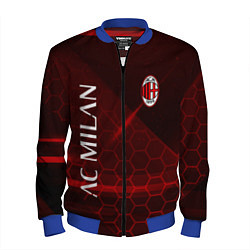 Бомбер мужской Ac milan Соты, цвет: 3D-синий