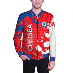 Бомбер мужской Chelsea Краска, цвет: 3D-синий — фото 2