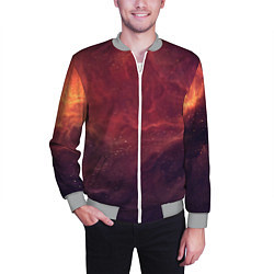 Бомбер мужской Галактический пожар, цвет: 3D-меланж — фото 2