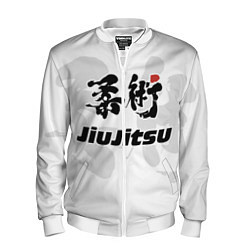 Бомбер мужской Джиу-джитсу Jiu-jitsu, цвет: 3D-белый