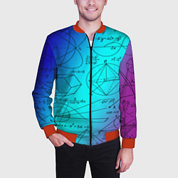 Бомбер мужской Неоновая формула, цвет: 3D-красный — фото 2