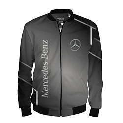 Бомбер мужской Mercedes абстракция карбон, цвет: 3D-черный