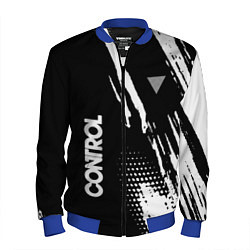 Бомбер мужской Control Logo, цвет: 3D-синий