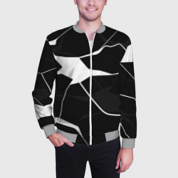 Бомбер мужской Черно-белая классика, цвет: 3D-меланж — фото 2
