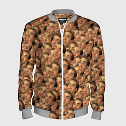 Бомбер мужской Николас Кейдж мем, цвет: 3D-меланж
