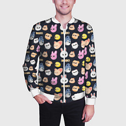 Бомбер мужской Skzoo pattern, цвет: 3D-белый — фото 2