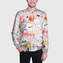 Бомбер мужской Skzoo Jinniret pattern cartoon avatar, цвет: 3D-меланж — фото 2
