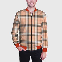 Бомбер мужской Королевский тартан, цвет: 3D-красный — фото 2