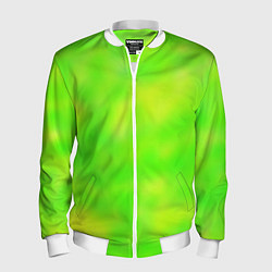 Бомбер мужской Цвет сочное яблоко, цвет: 3D-белый