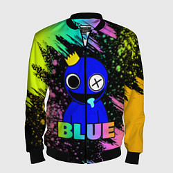 Бомбер мужской Rainbow Friends - Blue, цвет: 3D-черный