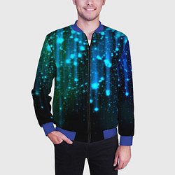 Бомбер мужской Space - starfall, цвет: 3D-синий — фото 2