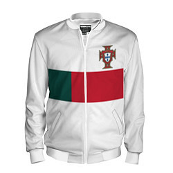 Бомбер мужской Форма Португалии ЧМ 2022 выезд, цвет: 3D-белый