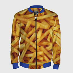 Бомбер мужской Картошка фри, цвет: 3D-синий