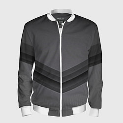 Бомбер мужской Векторное изображение фона в темно-сером, цвет: 3D-белый