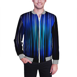 Бомбер мужской Neon line stripes, цвет: 3D-меланж — фото 2