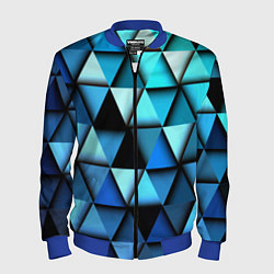 Бомбер мужской Blue triangle, цвет: 3D-синий