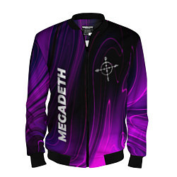 Мужской бомбер Megadeth violet plasma