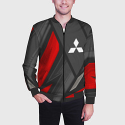 Бомбер мужской Mitsubishi sports racing, цвет: 3D-черный — фото 2