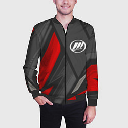 Бомбер мужской Lifan sports racing, цвет: 3D-черный — фото 2
