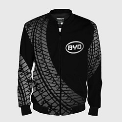 Мужской бомбер BYD tire tracks