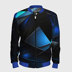 Мужской бомбер Blue black texture