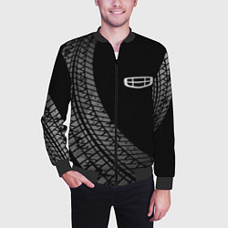 Бомбер мужской Geely tire tracks, цвет: 3D-черный — фото 2