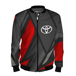 Бомбер мужской Toyota sports racing, цвет: 3D-черный