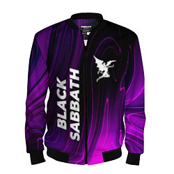 Бомбер мужской Black Sabbath violet plasma, цвет: 3D-черный