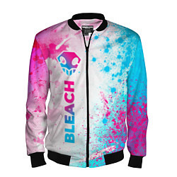 Бомбер мужской Bleach neon gradient style: по-вертикали, цвет: 3D-черный