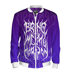 Бомбер мужской Bring Me The Horizon Lettering, цвет: 3D-белый