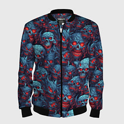 Мужской бомбер Monster skulls pattern