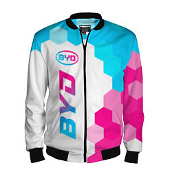 Бомбер мужской BYD neon gradient style: по-вертикали, цвет: 3D-черный