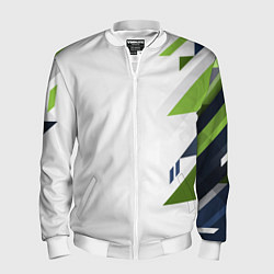 Бомбер мужской Геометрическая абстракция вектор, цвет: 3D-белый