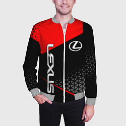 Бомбер мужской Lexus - red sportwear, цвет: 3D-меланж — фото 2