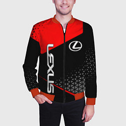 Бомбер мужской Lexus - red sportwear, цвет: 3D-красный — фото 2